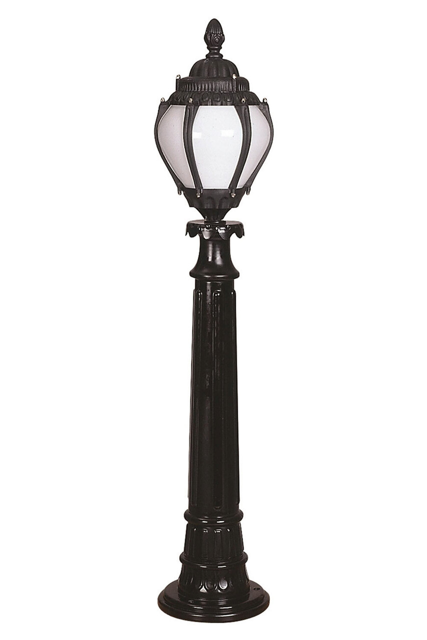 Lampadar de exterior, Opviq, 685AVN1331, Alb/Negru - imagine 4